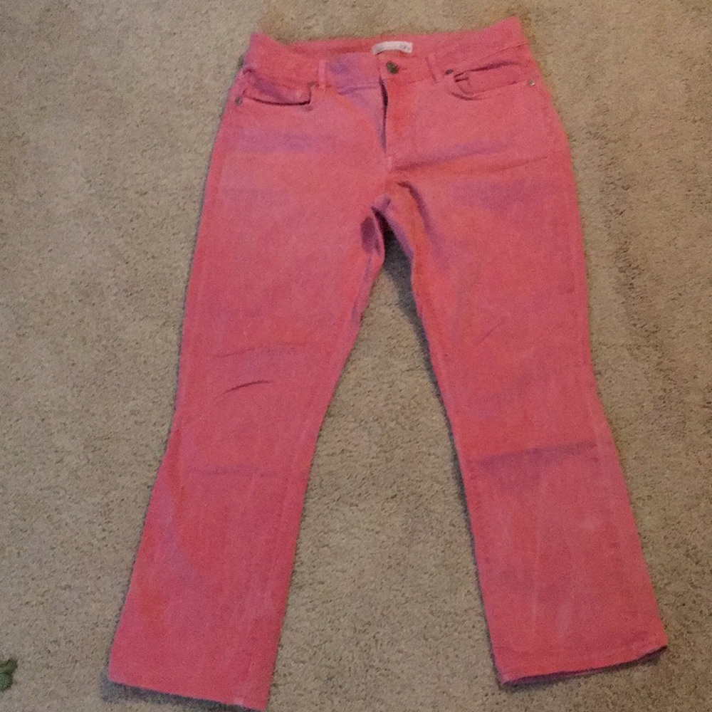 Loft curvy kick crop jeans